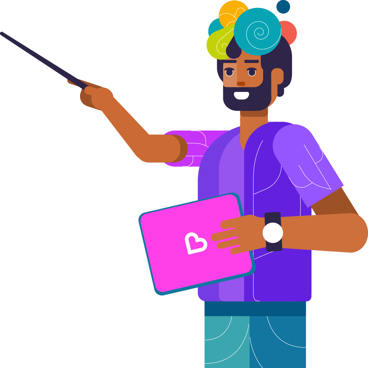 Ilustração de apresentação de projeto