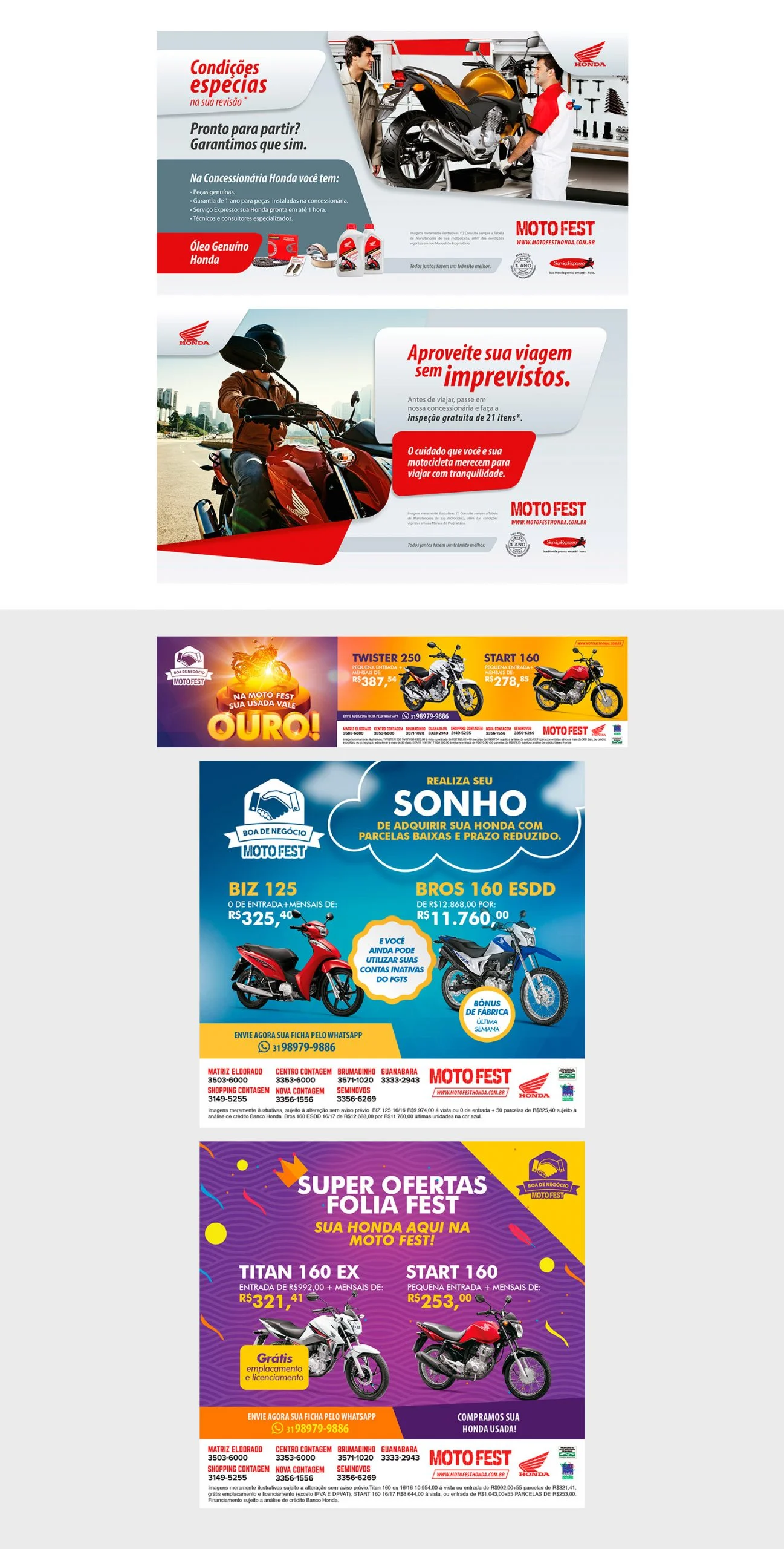 Motofest Honda — Campanhas