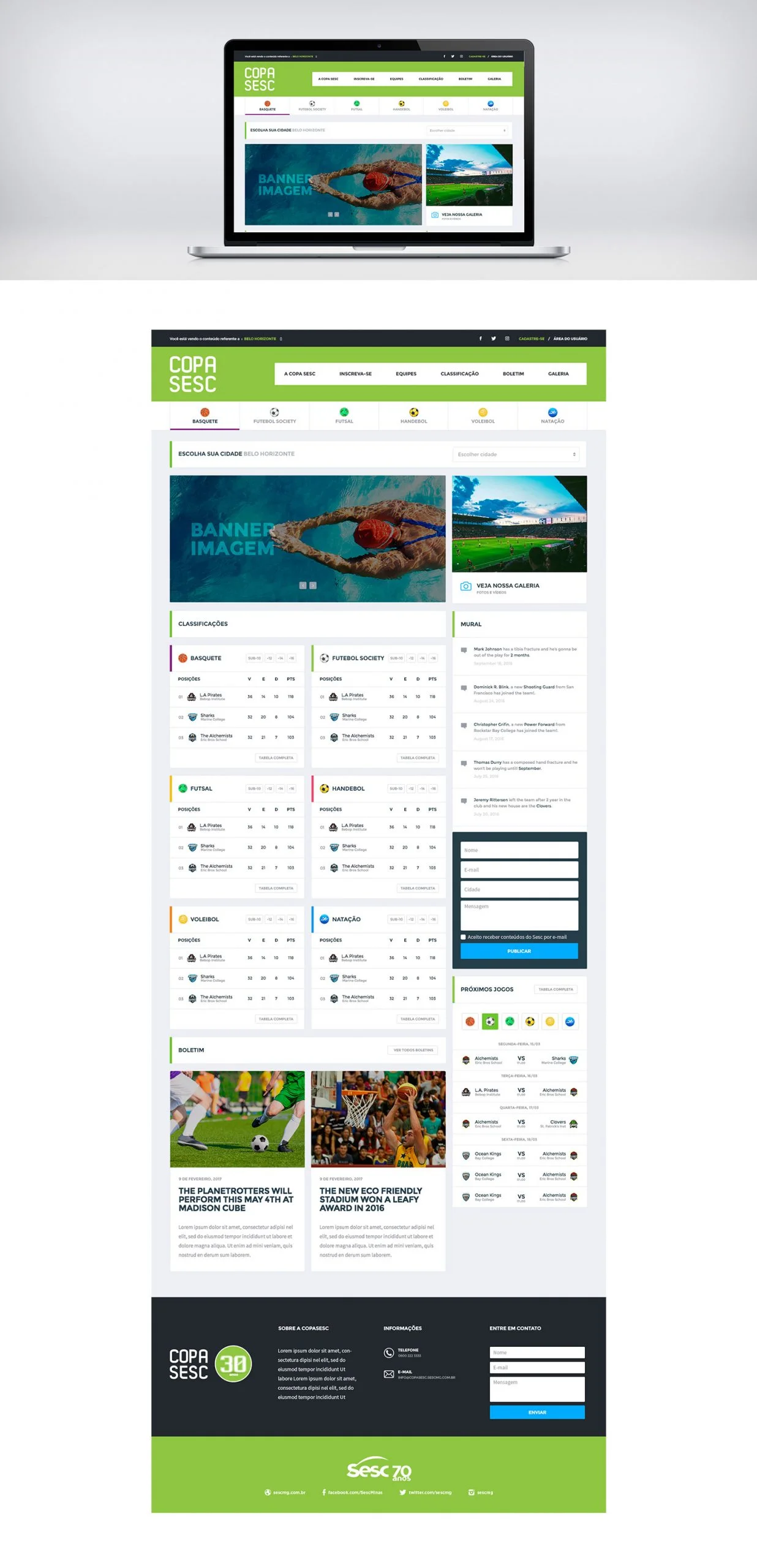 Copa Sesc — Site