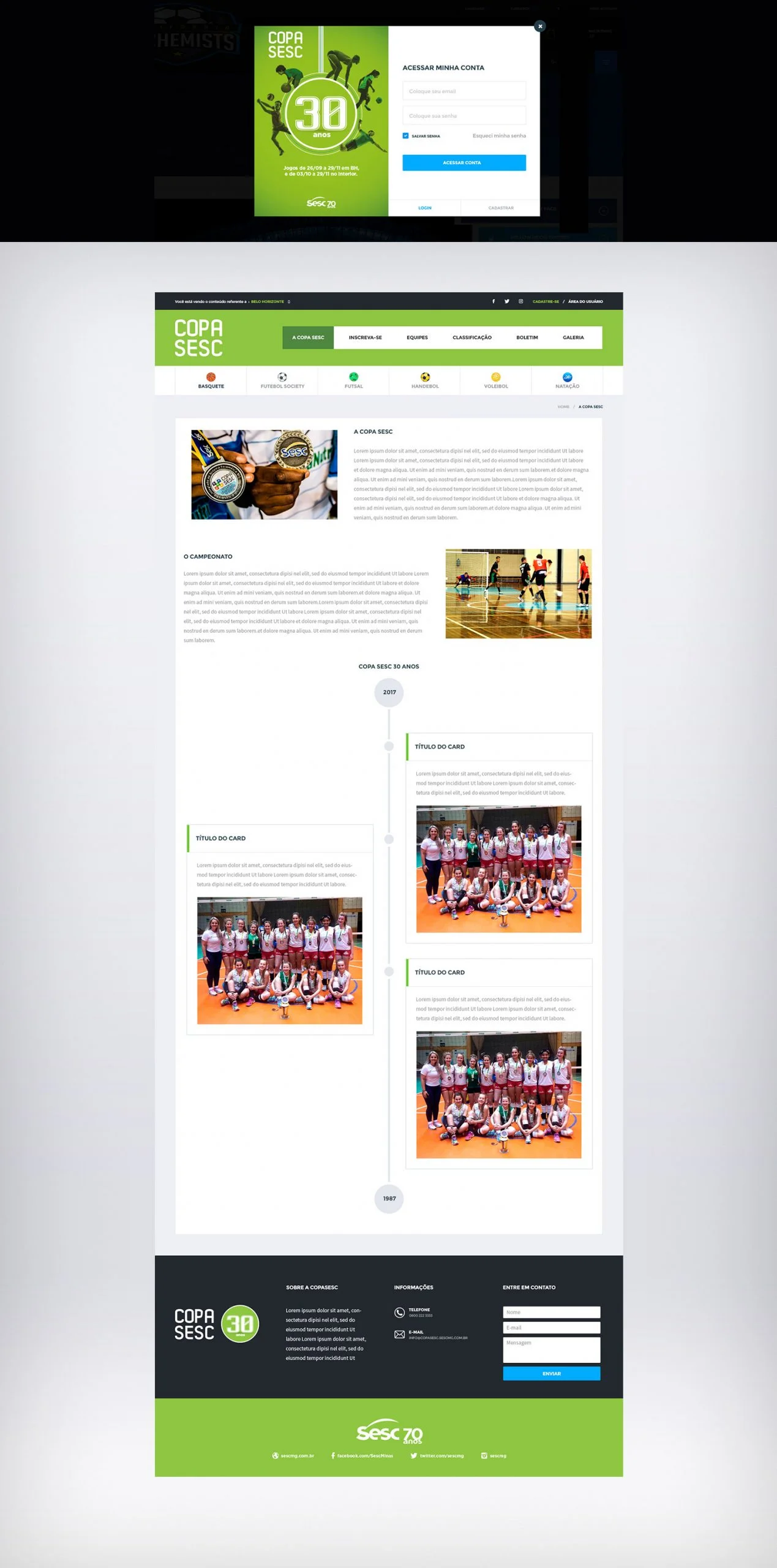 Copa Sesc — Site