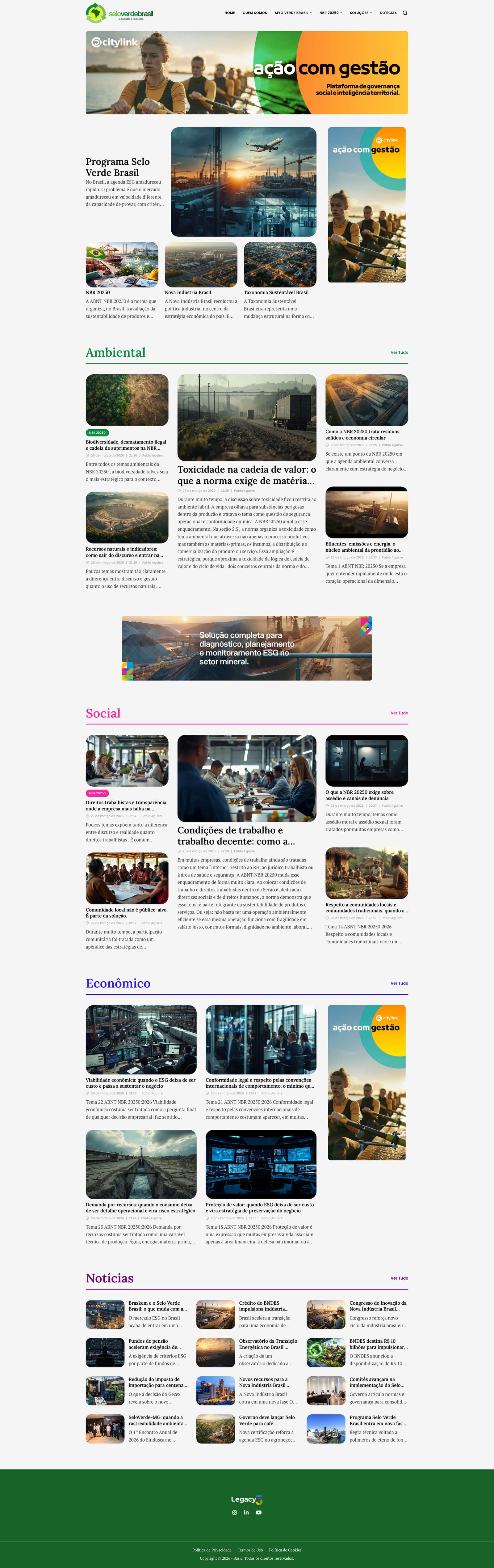 Selo Verde Brasil — Site